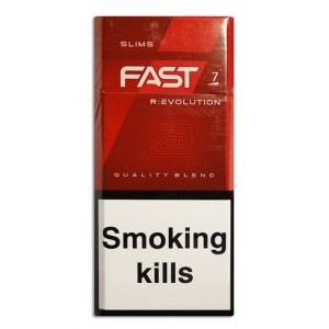 Сигареты Fast Super Slims Red (Фаст Супер слимс красные) duty free. Цена за блок (10 пачек)